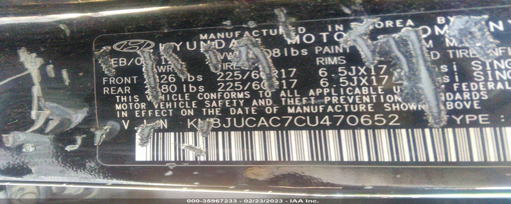 KM8JUCAC7CU470652 2012 HYUNDAI TUCSON photo no. 9