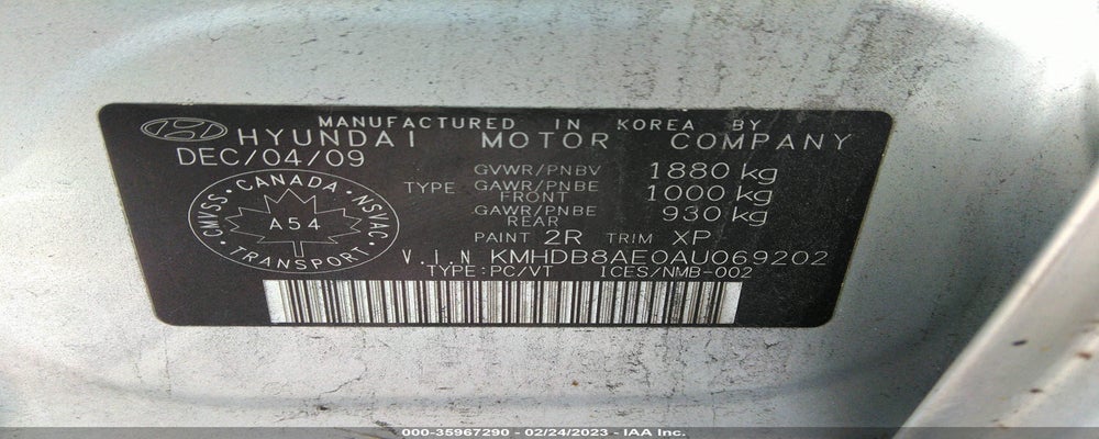 KMHDB8AE0AU069202 2010 HYUNDAI ELANTRA TOURING photo no. 9