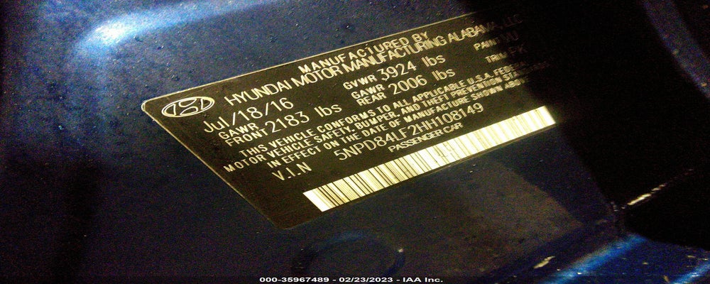 5NPD84LF2HH108149 2017 HYUNDAI ELANTRA photo no. 9
