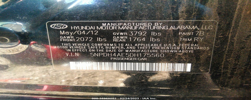 5NPDH4AE5DH175560 2013 HYUNDAI ELANTRA photo no. 9