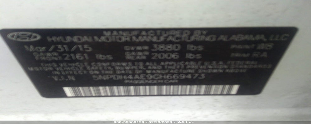 5NPDH4AE9GH669473 2016 HYUNDAI ELANTRA photo no. 9