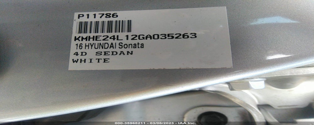 KMHE24L12GA035263 2016 HYUNDAI SONATA HYBRID photo no. 9