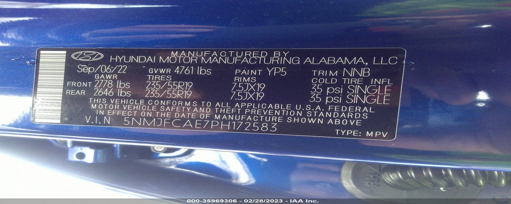5NMJFCAE7PH172583 2023 HYUNDAI TUCSON photo no. 9