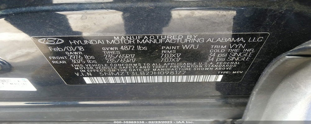 5NMZT3LB2JH098172 2018 HYUNDAI SANTA FE SPORT photo no. 9