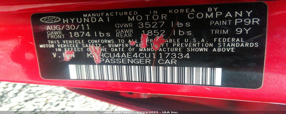 KMHCU4AE4CU117334 2012 HYUNDAI ACCENT photo no. 9