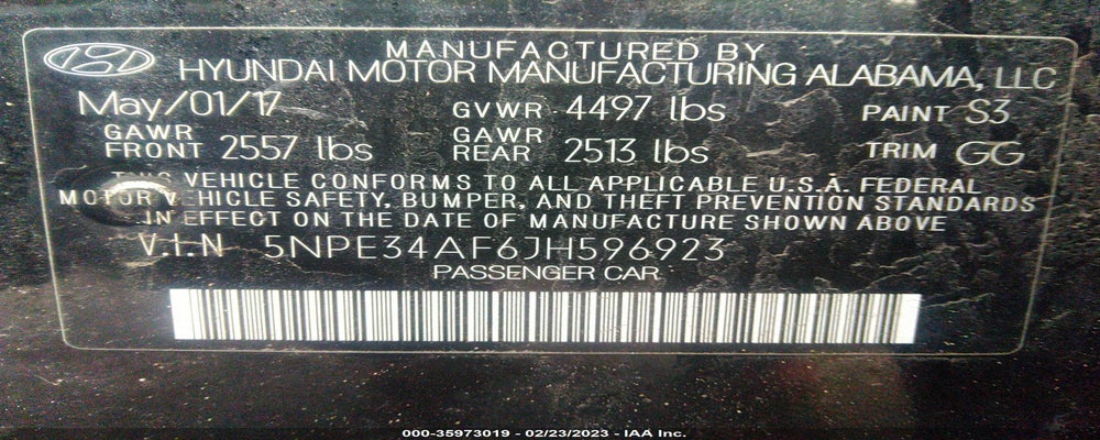 5NPE34AF6JH596923 2018 HYUNDAI SONATA photo no. 9