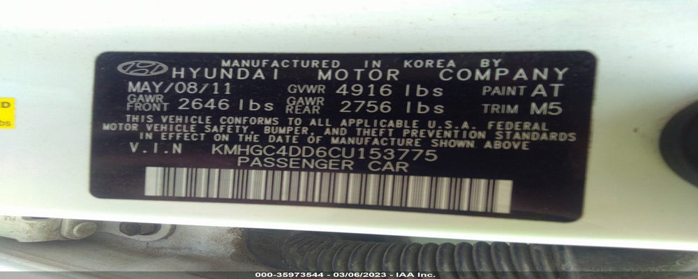 KMHGC4DD6CU153775 2012 HYUNDAI GENESIS photo no. 9
