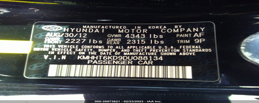 KMHHT6KD9DU088134 2013 HYUNDAI GENESIS COUPE photo no. 9