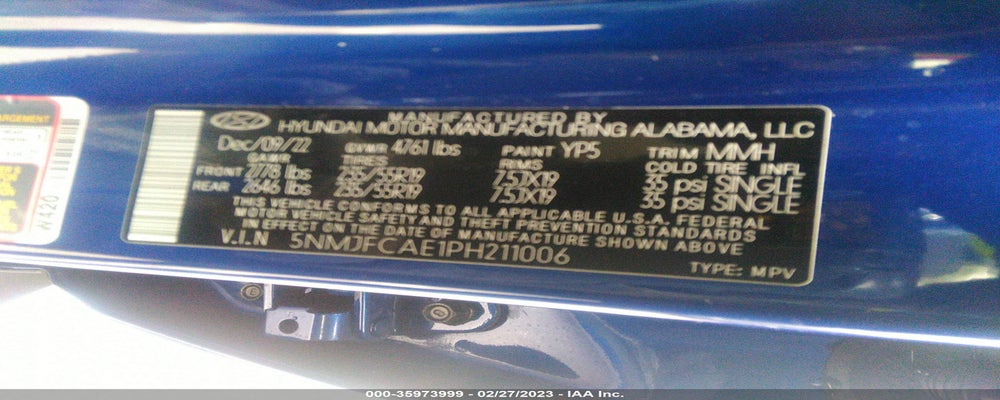 5NMJFCAE1PH211006 2023 HYUNDAI TUCSON photo no. 9