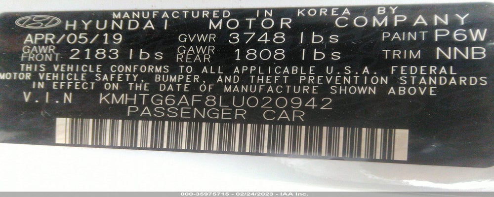KMHTG6AF8LU020942 2020 HYUNDAI VELOSTER photo no. 9