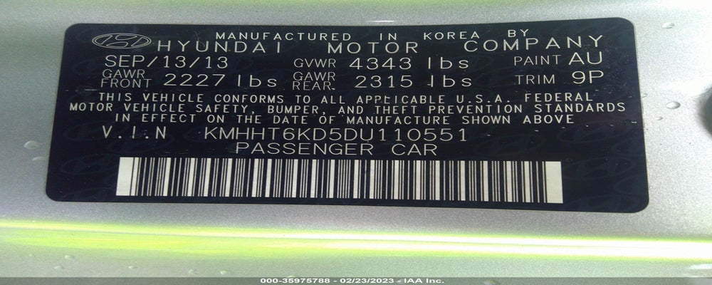 KMHHT6KD5DU110551 2013 HYUNDAI GENESIS COUPE photo no. 9