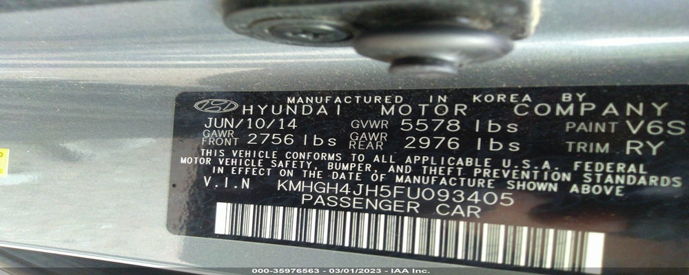KMHGH4JH5FU093405 2015 HYUNDAI EQUUS photo no. 9
