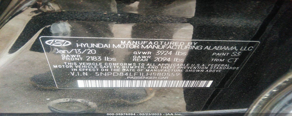 5NPD84LF1LH580559 2020 HYUNDAI ELANTRA photo no. 9
