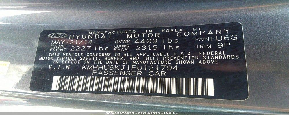 KMHHU6KJ1FU121794 2015 HYUNDAI GENESIS COUPE photo no. 9