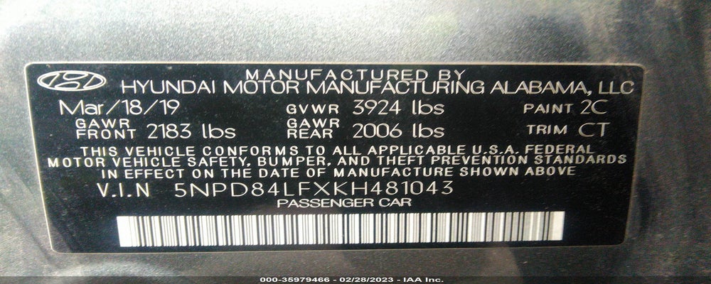 5NPD84LFXKH481043 2019 HYUNDAI ELANTRA photo no. 9