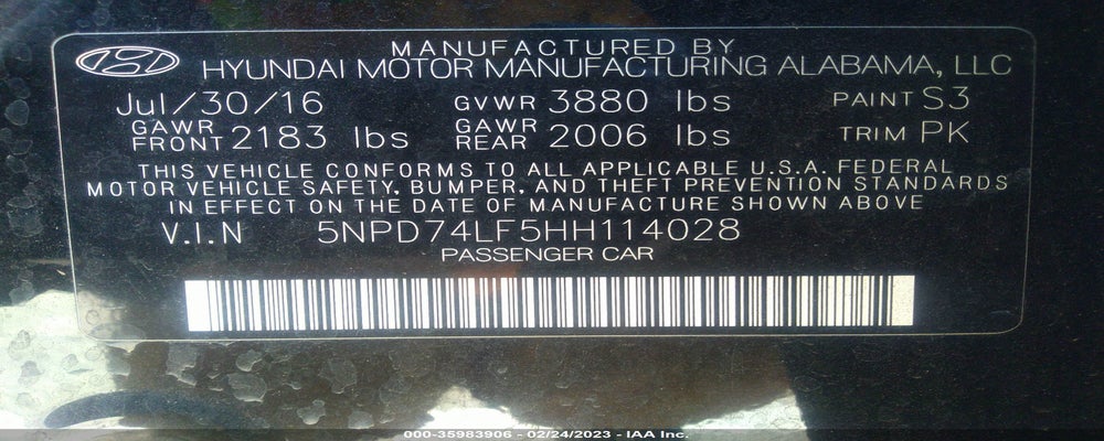 5NPD74LF5HH114028 2017 HYUNDAI ELANTRA photo no. 9