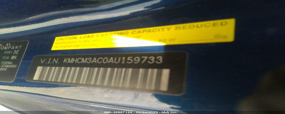 KMHCM3AC0AU159733 2010 HYUNDAI ACCENT photo no. 9