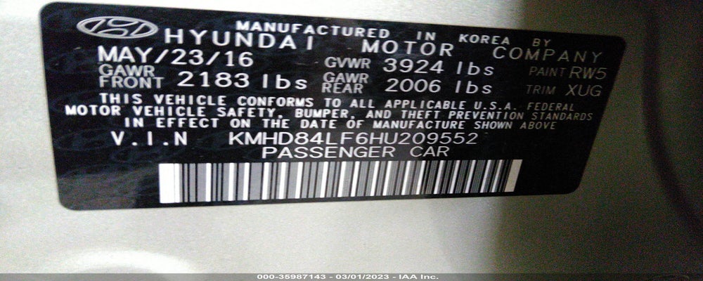 KMHD84LF6HU209552 2017 HYUNDAI ELANTRA photo no. 9