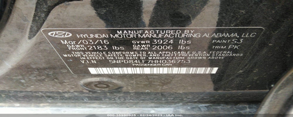 5NPD84LF7HH036753 2017 HYUNDAI ELANTRA photo no. 9
