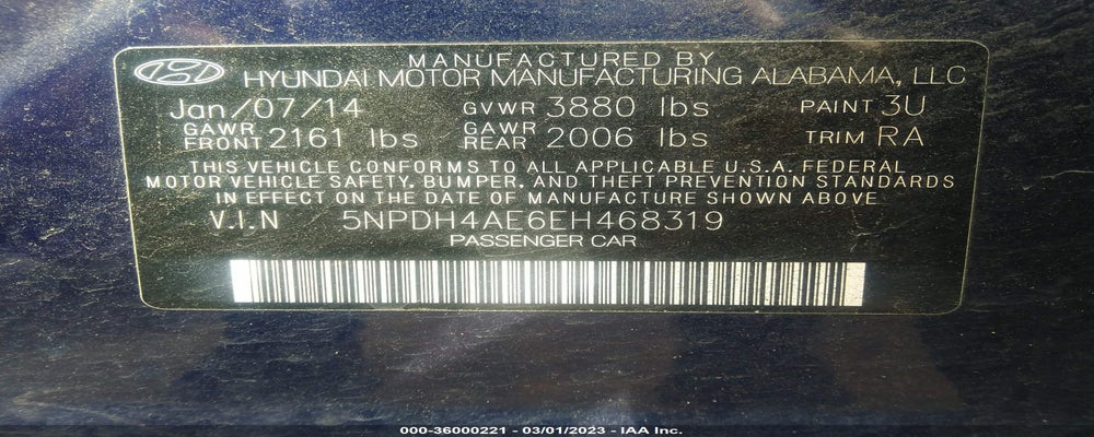 5NPDH4AE6EH468319 2014 HYUNDAI ELANTRA photo no. 9
