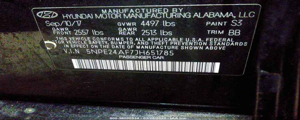 5NPE24AF7JH651785 2018 HYUNDAI SONATA photo no. 9