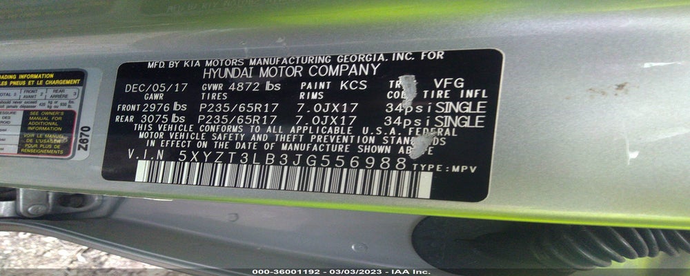 5XYZT3LB3JG556988 2018 HYUNDAI SANTA FE SPORT photo no. 9