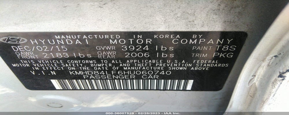 KMHD84LF6HU060740 2017 HYUNDAI ELANTRA photo no. 9
