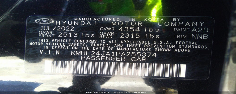 KMHL24JA1PA255374 2023 HYUNDAI SONATA photo no. 9
