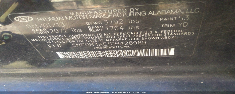 5NPDH4AE1DH428969 2013 HYUNDAI ELANTRA photo no. 9