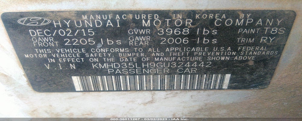 KMHD35LH9GU324442 2016 HYUNDAI ELANTRA GT photo no. 9