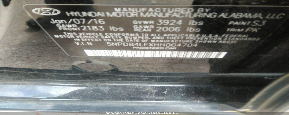5NPD84LFXHH004704 2017 HYUNDAI ELANTRA photo no. 9