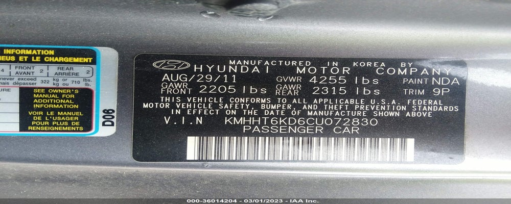 KMHHT6KD6CU072830 2012 HYUNDAI GENESIS COUPE photo no. 9