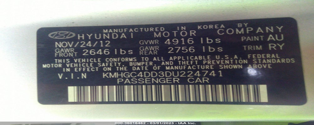 KMHGC4DD3DU224741 2013 HYUNDAI GENESIS photo no. 9