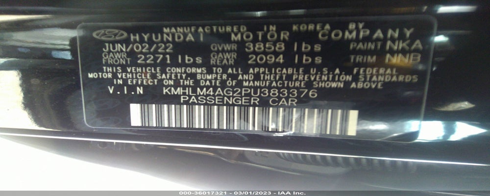 KMHLM4AG2PU383376 2023 HYUNDAI ELANTRA photo no. 9
