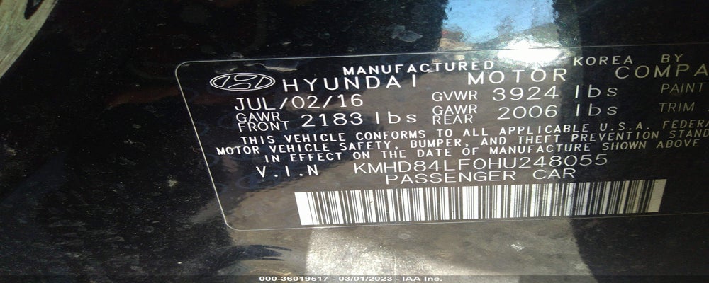 KMHD84LF0HU248055 2017 HYUNDAI ELANTRA photo no. 9