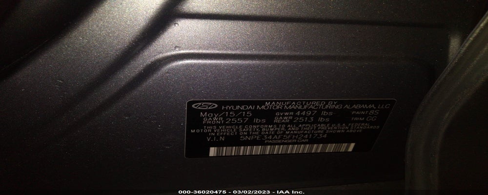 5NPE34AF5FH241734 2015 HYUNDAI SONATA photo no. 9