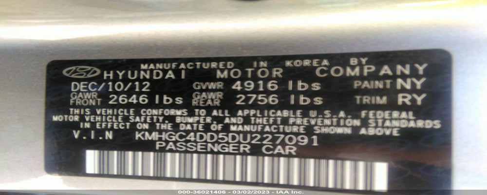 KMHGC4DD5DU227091 2013 HYUNDAI GENESIS photo no. 9