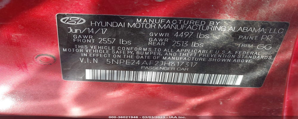 5NPE24AF2JH617317 2018 HYUNDAI SONATA photo no. 9