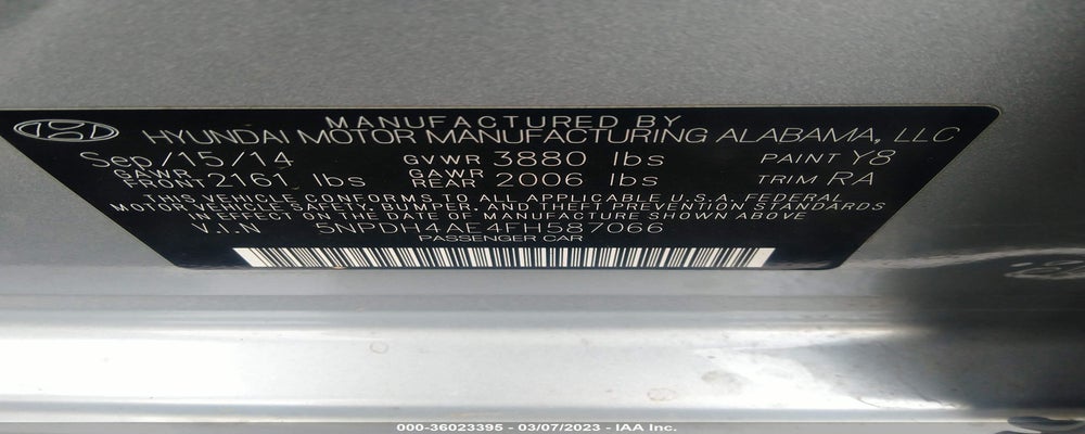 5NPDH4AE4FH587066 2015 HYUNDAI ELANTRA photo no. 9