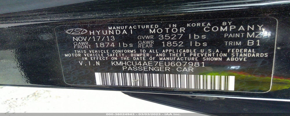 KMHCU4AE7EU607981 2014 HYUNDAI ACCENT photo no. 9