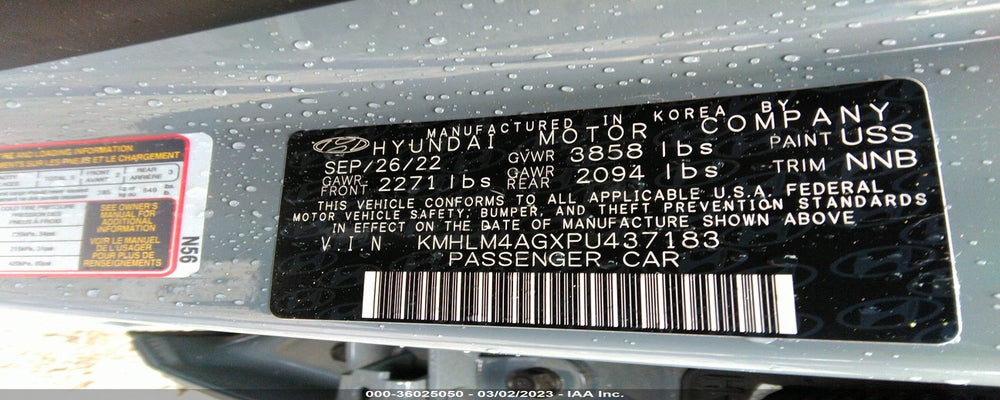 KMHLM4AGXPU437183 2023 HYUNDAI ELANTRA photo no. 9