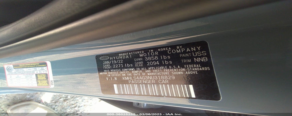 KMHLS4AG3NU318829 2022 HYUNDAI ELANTRA photo no. 9