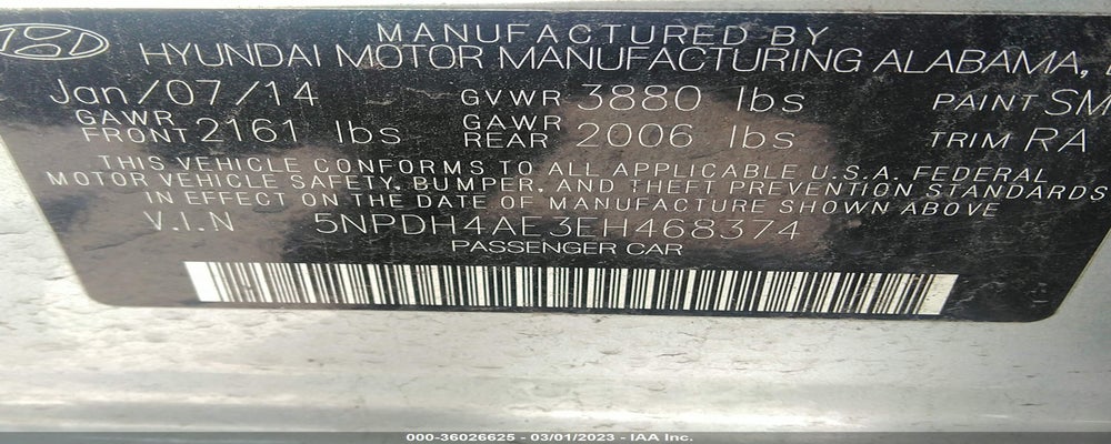 5NPDH4AE3EH468374 2014 HYUNDAI ELANTRA photo no. 9