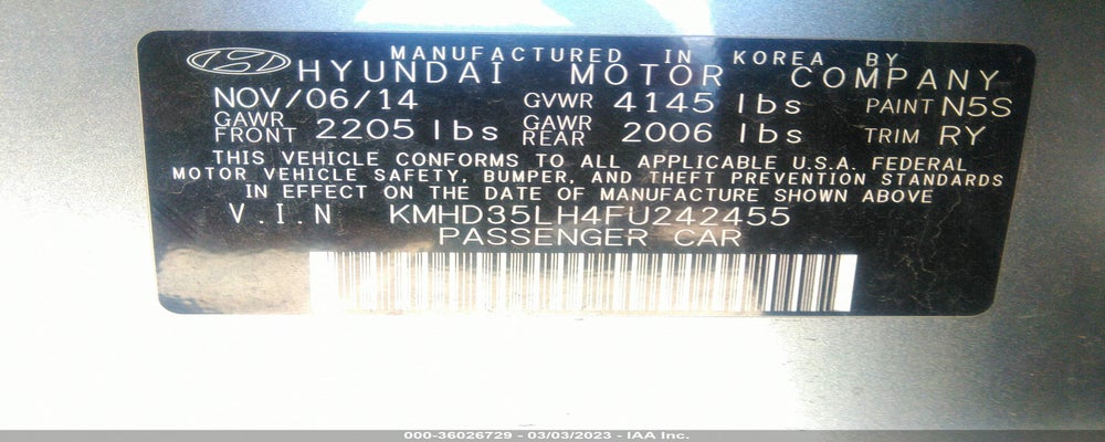 KMHD35LH4FU242455 2015 HYUNDAI ELANTRA GT photo no. 9