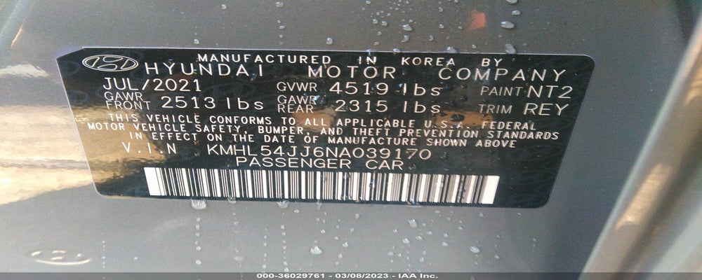 KMHL54JJ6NA039170 2022 HYUNDAI SONATA HYBRID photo no. 9
