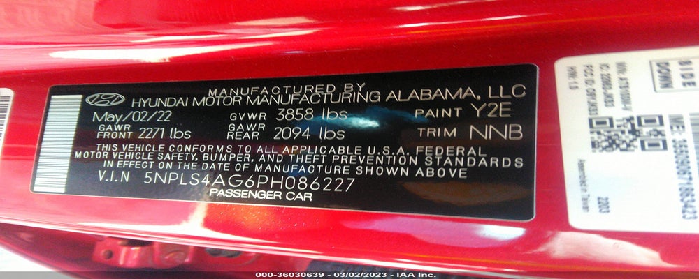 5NPLS4AG6PH086227 2023 HYUNDAI ELANTRA photo no. 9