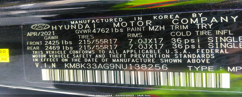 KM8K33AG9NU138256 2022 HYUNDAI KONA ELECTRIC photo no. 9