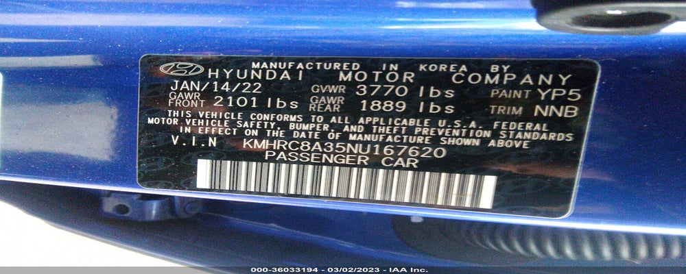 KMHRC8A35NU167620 2022 HYUNDAI VENUE photo no. 9