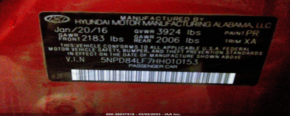 5NPD84LF7HH010153 2017 HYUNDAI ELANTRA photo no. 9