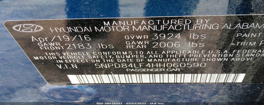 5NPD84LF4HH060590 2017 HYUNDAI ELANTRA photo no. 9